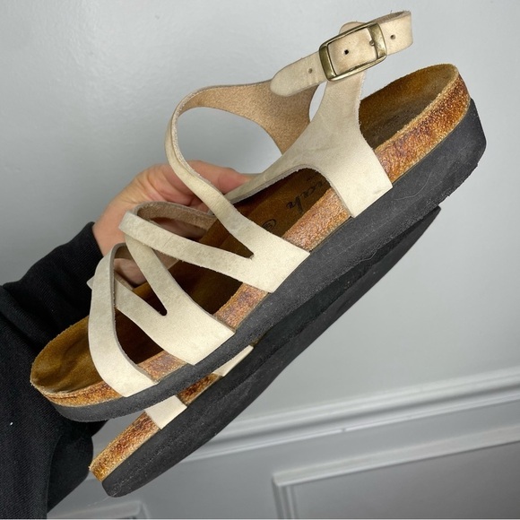 Hautnah Leather Strappy Cork Sole Sandal EU 40 US 9.5 - Picture 10 of 10